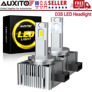 2pcs D3S D3R LED Headlight Bulbs 200W 6500K Super White HID Xenon Conversion Kit - Picture 1 of 9