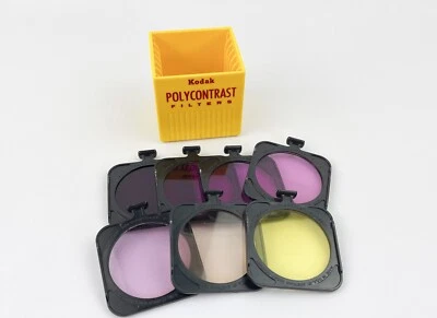 复古柯达 Polycontrast 滤镜 – 7 件套带原装存储盒(无盖) — 第 1/4 张图片
