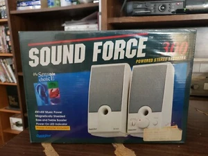 Altavoces estéreo con alimentación Sound Force 300 TOTALMENTE NUEVOS - Imagen 1 de 3
