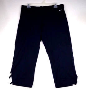 Pantalones de fitness Nike negros recortados capri para mujer talla M 8 10 - Imagen 1 de 10