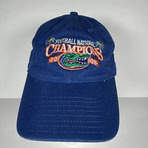 New Era Florida Gators Hat Cap 2008 Football BCS National Champions Blue - Picture 1 of 9