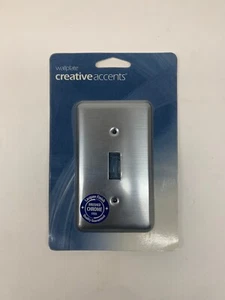 28 placas de pared con acentos creativos de acero cromado cepillado esquinas de 1 palanca - Imagen 1 de 1