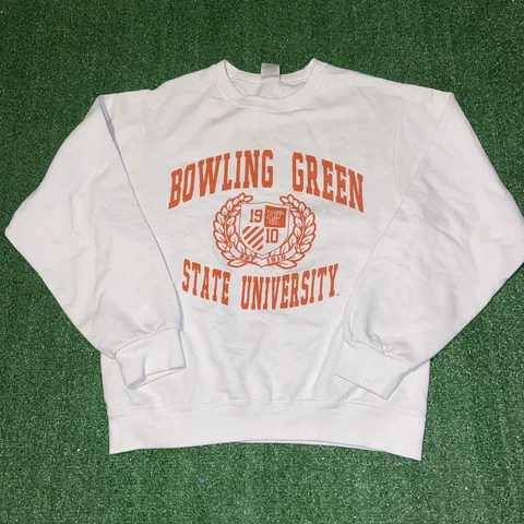 Bowling Green State University College Crewneck Sweatshirt - Mens Small S Cover