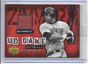 RYAN ZIMMERMAN 2006 UPPER DECK NATIONALS UD GAME JERSEY GAME WORN TRIKOT - Bild 1 von 1