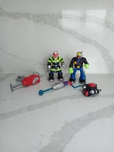 Fisher Price Rescue Heroes Action Figures 2001 x 2 - Picture 1 of 14