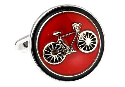 Bicicleta Bicicleta Ciclistas Gemelos Rojos Boda Elegante Caja de Regalo Envío Gratis EE. UU. Foto 1 de 3