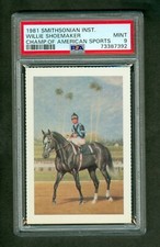 Willie Shoemaker 1981 Smithsonian Champions of American Sports Card PSA 9 MINT