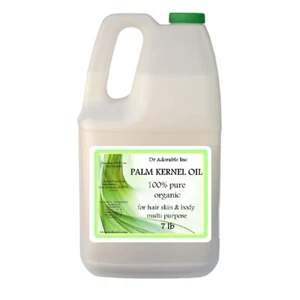 7 LB / 1 Gallon Premium Palm Kernel Oil Pure Organic Cold Pressed Multi Purpose - Picture 1 of 4
