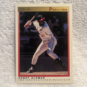 1991 O-Pee-Chee OPC Premier MLB Baseball Cards #2 SANDY ALOMAR