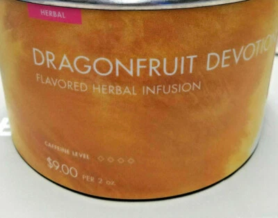 🍓 ¡NUEVO! RARO! Teavana DRAGONFRUIT DEVOTION té de hierbas té de hojas sueltas bolsa de 2 oz 🍓 Foto 1 de 4