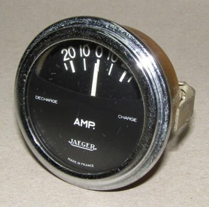 Amperímetro Jaeger para una variedad de automóviles/aviones franceses coches clásicos - Imagen 1 de 5