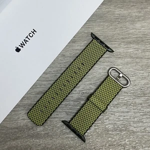 Genuine Apple Watch Band Woven Nylon Dark Olive 40/41/42mm Series 5 6 7 8 9 10 - Picture 1 of 7