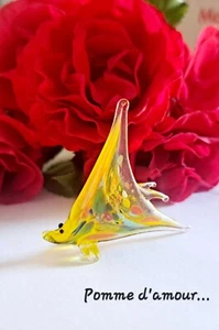 Murano glass small figurine to pose, delicate and refined, 5 x 5 cm. New - Picture 1 of 4