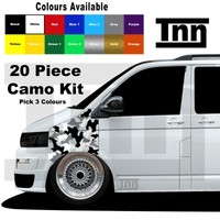 Camo Camouflage Kit Stickers For VW Transporter Caddy T5 T6 T4 Decal Camper