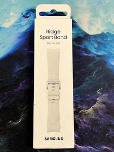 Samsung Crête Sport Bande pour Galaxy Watch4 (20mm) M / Grand - Blanc - Photo 1 sur 2