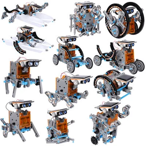 12-in-1 Solar Robot Kit Kids DIY Building Toys Experiment Set Boys and Girls - Picture 1 of 10