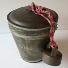 Antique Tin Pudding/Cake Mold with Lid - Kitchen Ware