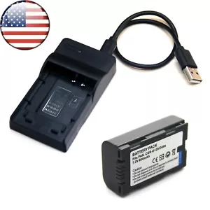 Battery + Charger For Panasonic CGR-D08 CGR-D08R CGR-D08S CGR-D120 E/1B DE-A20 - Picture 1 of 9