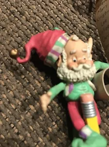 ENESCO CHRISTMAS ORNAMENT: TWIDDLES NPV #4 in Series WEE TREE TRIMMER ELF NEW - Picture 1 of 6