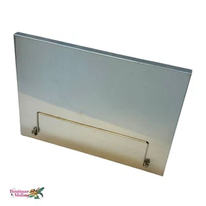 Pottery Barn Metal Picture Note Holder Silver Rectangle Industrial Look - Picture 1 of 10