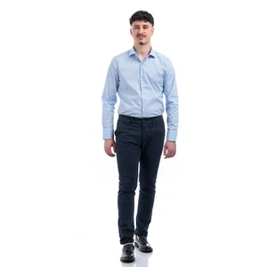 Camicia Uomo Cotone Sartoriale Camicie Slim Manica Lunga Made In Italy VEQUE - Foto 1 di 26