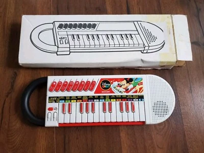 Vintage Bontempi Disney Band Electronic Super Keyboard w Mickey Cover Box, RARE - Image 1 of 4