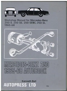 MERCEDES BENZ 250SL PAGODA & 250 SEBC COUPE 1965 - 1968 OWNERS WORKSHOP MANUAL - Picture 1 of 1