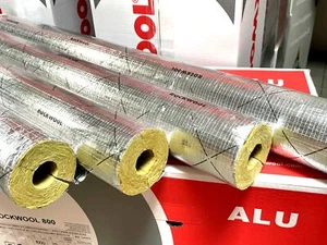 Rockwool RS800 Rohrschalen alukaschiert Steinwolle Rohrisolierung voller Karton - Bild 1 von 5