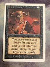 MTG UN Unlimited demonic tutor English version 1 Played