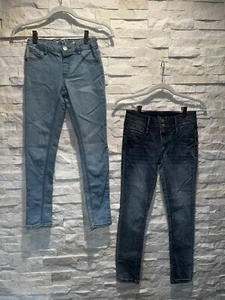 EUC (Unworn) Lot of 2 Girls MUDD & SO Skinny Jeans Jeggings Adjustable Waist 10 - Picture 1 of 9