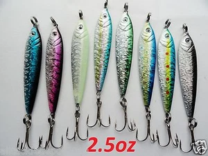 Señuelos de pesca de 3 a 16 piezas 2,5 oz mega cebo vivo de metal con anzuelo de agudos - Imagen 1 de 10