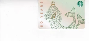 Starbucks Card "50 Year Siren 2021 " PIN COVER INTACT - Picture 1 of 1