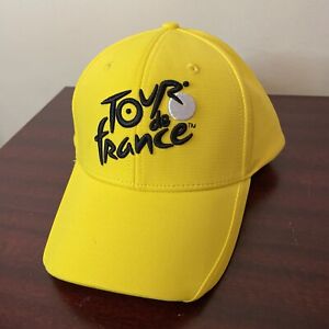 Le Tour de France Cycling Hat Yellow Adjustable Strapback Official Bike Cap New