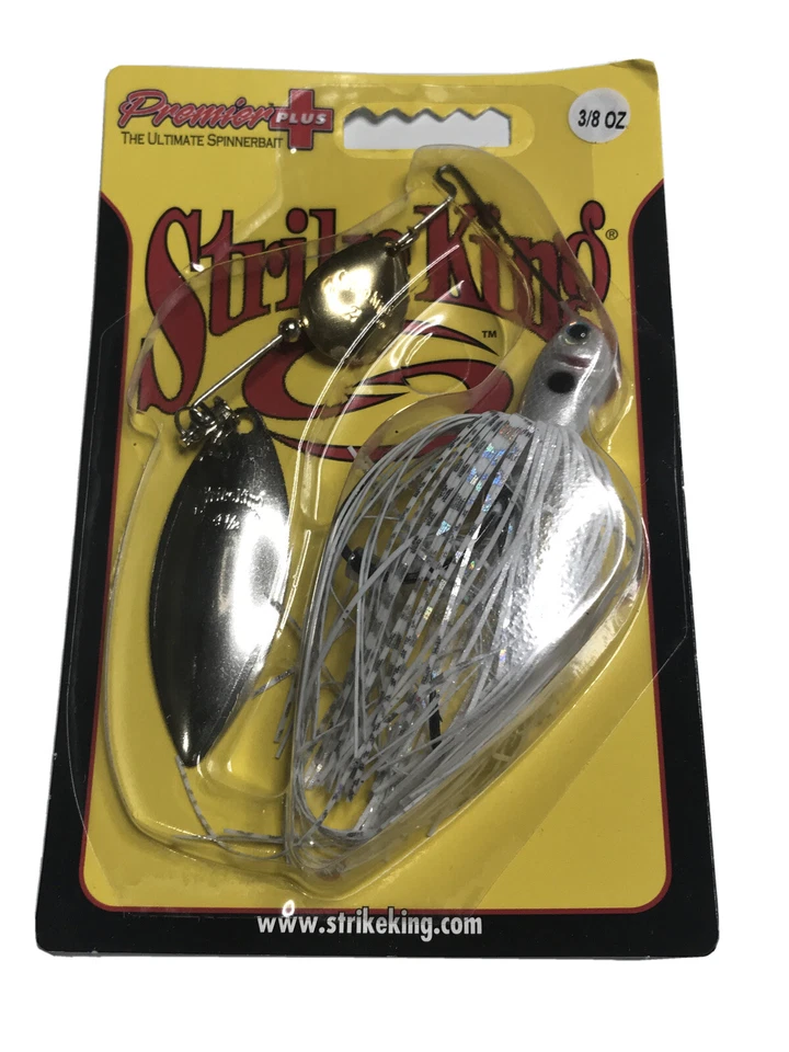 Strike King Premier Plus Colorado/Hojas de sauce 3/8 oz. Super Blanco Foto 1 de 2