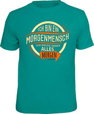 Divertente T-Shirt Sono Uno Morgenmensch Maglia Regalo Compleanno Ben Stampata