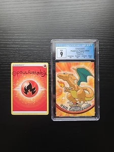  1st Print 1999 Pokemon Topps Series 1 #6 Charizard CGC 9 With Sub Grades  - Picture 1 of 2
