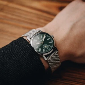 Reloj de pulsera verde vintage para hombre Pobeda, reloj raro mecánico soviético - Imagen 1 de 5