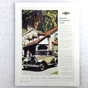Chevrolet Six American Automobile PRINT Antik Auto Werbung Reproduktion - Bild 1 von 1