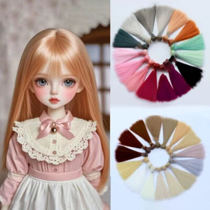 Kawalii Bjd Perücke 15/20/25*100CM Puppenhaar für 1/3 1/4 1/6 glatte Haare Puppen Neu - Bild 1 von 22