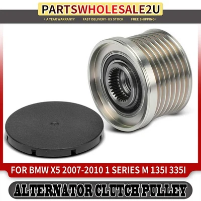 Alternator Clutch Pulley for BMW X5 07-10 1 Series M 135i 7 Grooves Clockwise - Image 1 of 4