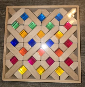 Rainbow Building Cubes Color Perception Montessori Sensory Toys, 12"x12" - Picture 1 of 6