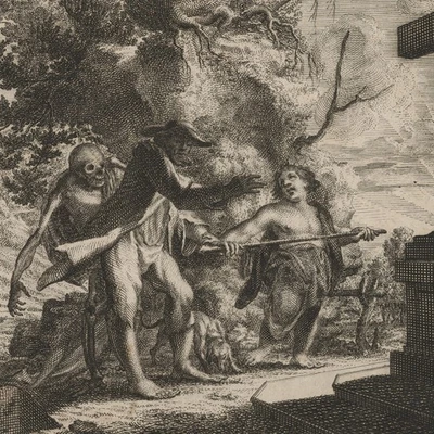 Michael Rentz Totentanz Barock Geistliche Todts-Gedancken Orig Kupferstich 18 Jh - Bild 1 von 3