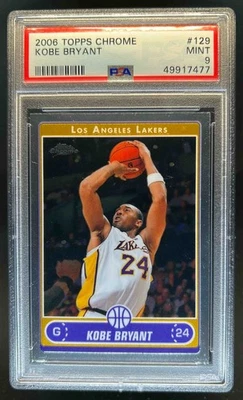2006-07 Topps Chrome Kobe Bryant #129 Lakers PSA 9 - Image 1 of 2