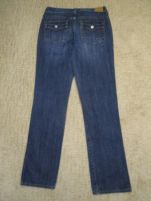 Calça jeans True Religion masculina 20 azul juvenil fina reta infantil lavagem escura jeans - Imagem 1 de 4