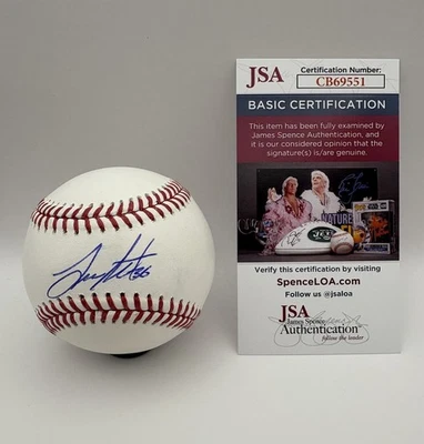 Logan Gilbert Signed Autographed Official Major League Baseball OMLB JSA COA - Image 1 of 4