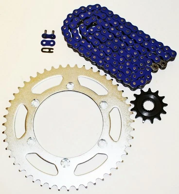Yamaha WR250F 250 F 2001-2013 cadena y piñón azul 13/51 114L Foto 1 de 4