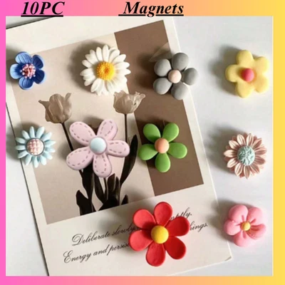 Refrigerator Magnets Colorful Flower Shaped Fridge Magnet Sticker Message - Image 1 of 2
