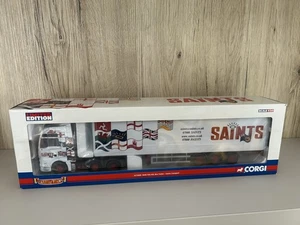 CORGI CC13406 MAN TGA XXL BOX TRAILER SAINTS TRANSPORT MINT BOXED 1:50 - Picture 1 of 11
