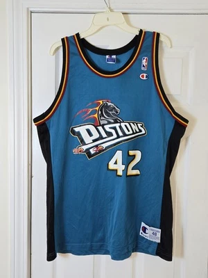 Camiseta deportiva vintage Champion Jerry Stackhouse Detroit Pistons para hombre talla 48 XL rara Foto 1 de 4