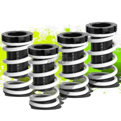 NEGRO ESCALA 1-4" ALTURA BLANCO MUELLE COILOVER AJUSTABLE PARA 88-00 EK EG/DC Foto 1 de 4